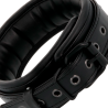Darkness - Menottes Et Collier En Cuir Noir